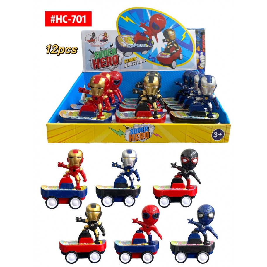 CARRITO SUPER HERO 12pcs #HC-701