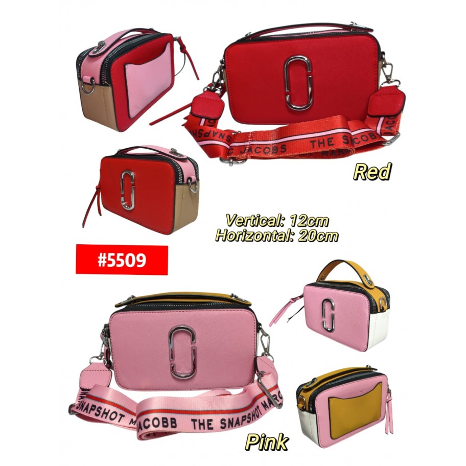 BANDOLERO MARC JACOBS LOGO PLATEADO #5509 PROMO