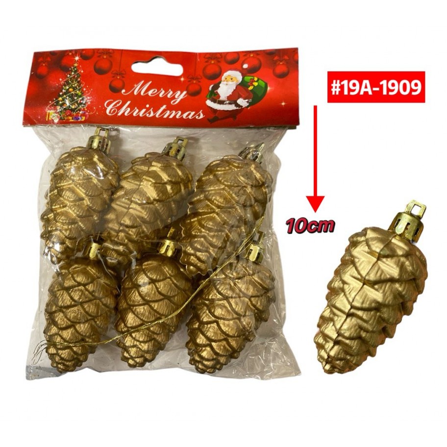 PIÑAS DE NAVIDAD 6pcs #19A-1909  P.U