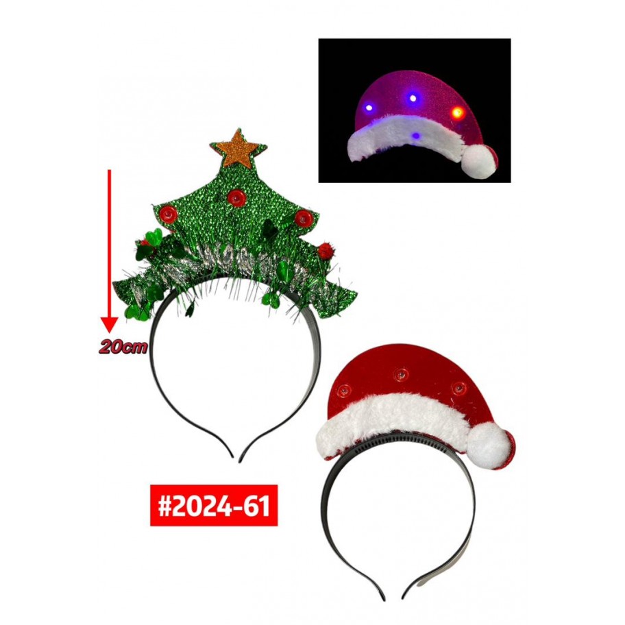 CINTILLO DE NAVIDAD CON LUCES LED #2024-61  P.U