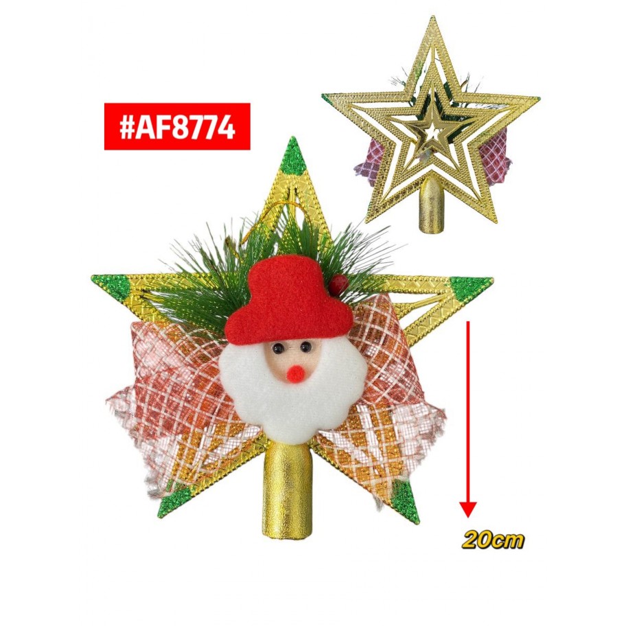 ESTRELLA DECORADA SANTA #AF8774 P.U