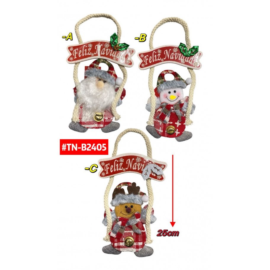 ADORNO FELIZ NAVIDAD EN CUERDA #TN-B2405  P.U