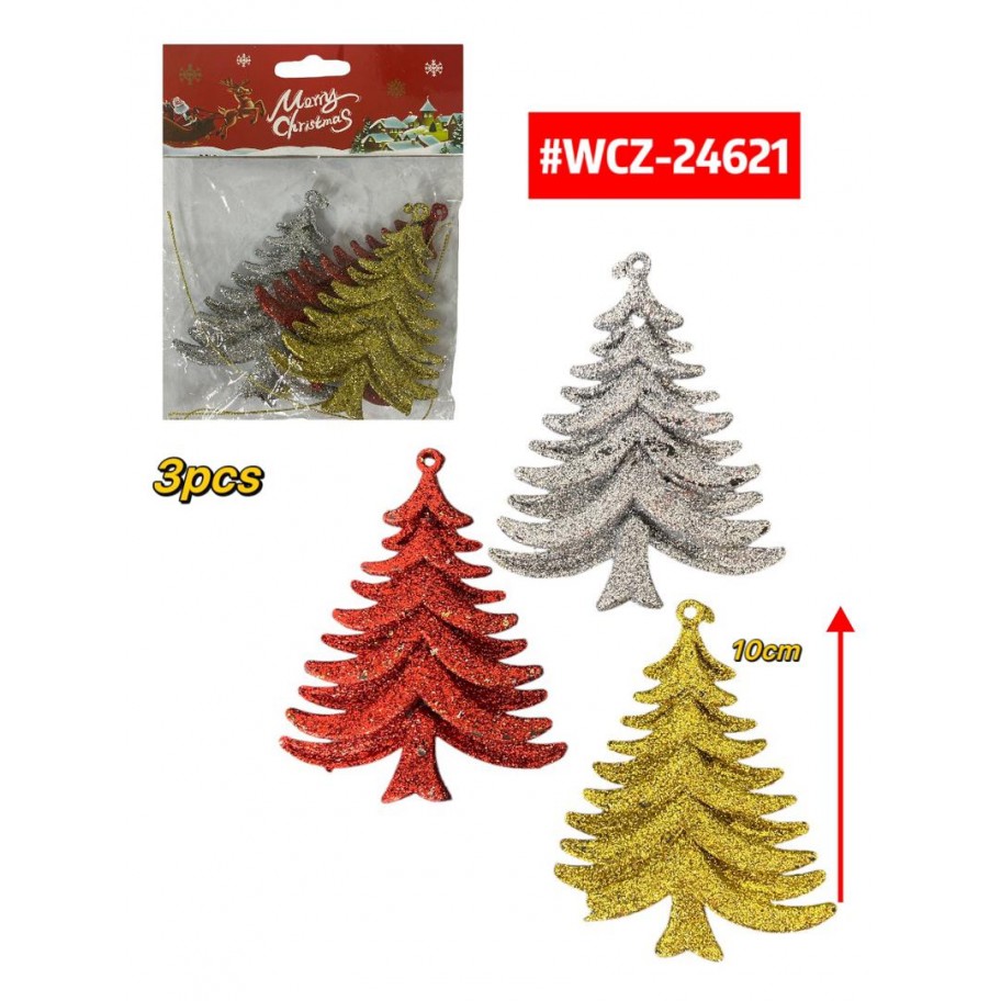 ADORNO ARBOLITOS 3pcs #WCZ-24621  P.U