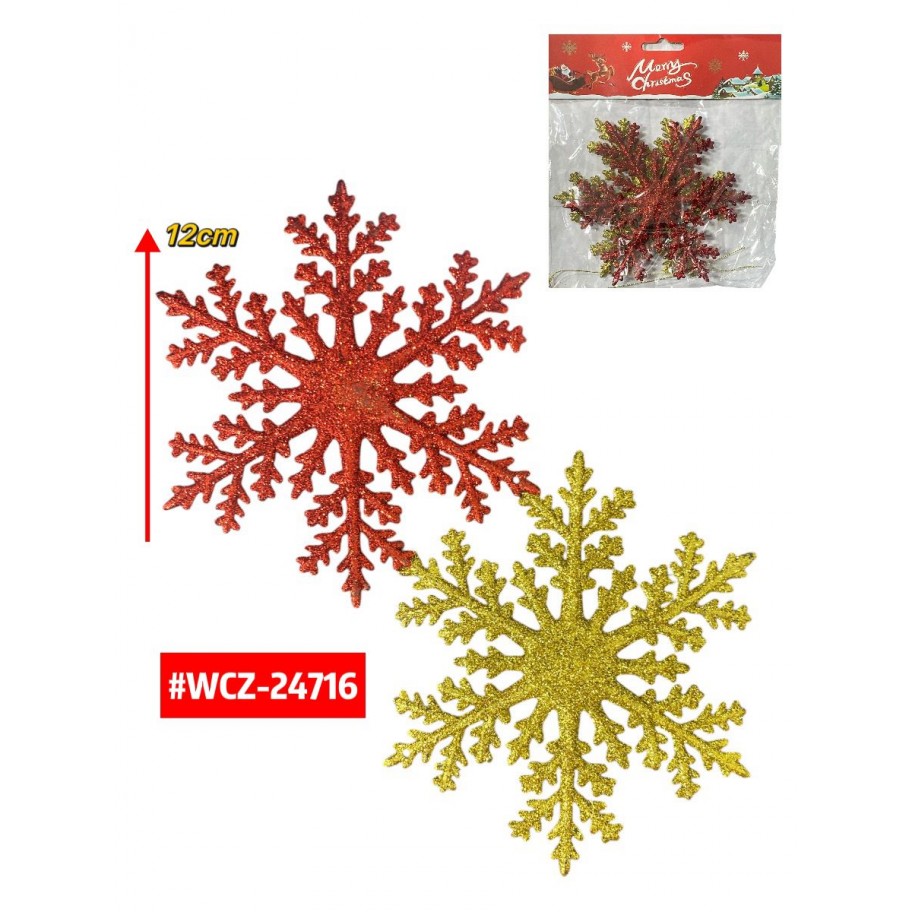 ADORNO COPO DE NIEVE 2pcs #WCZ-24716  P.U