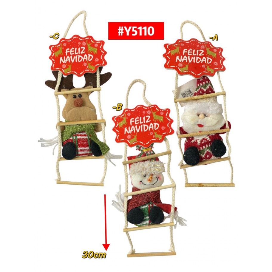 ADORNO DE NAVIDAD ESCALERA #Y5110  P.U