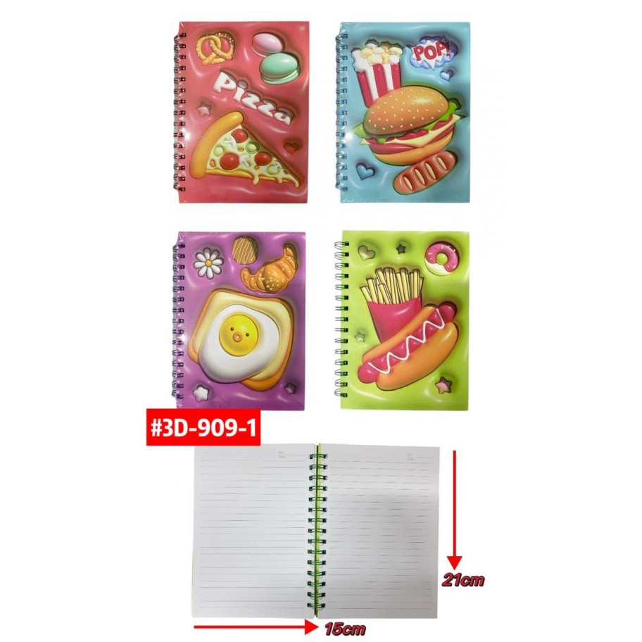 LIBRETA COMIDA #3D-909-1
