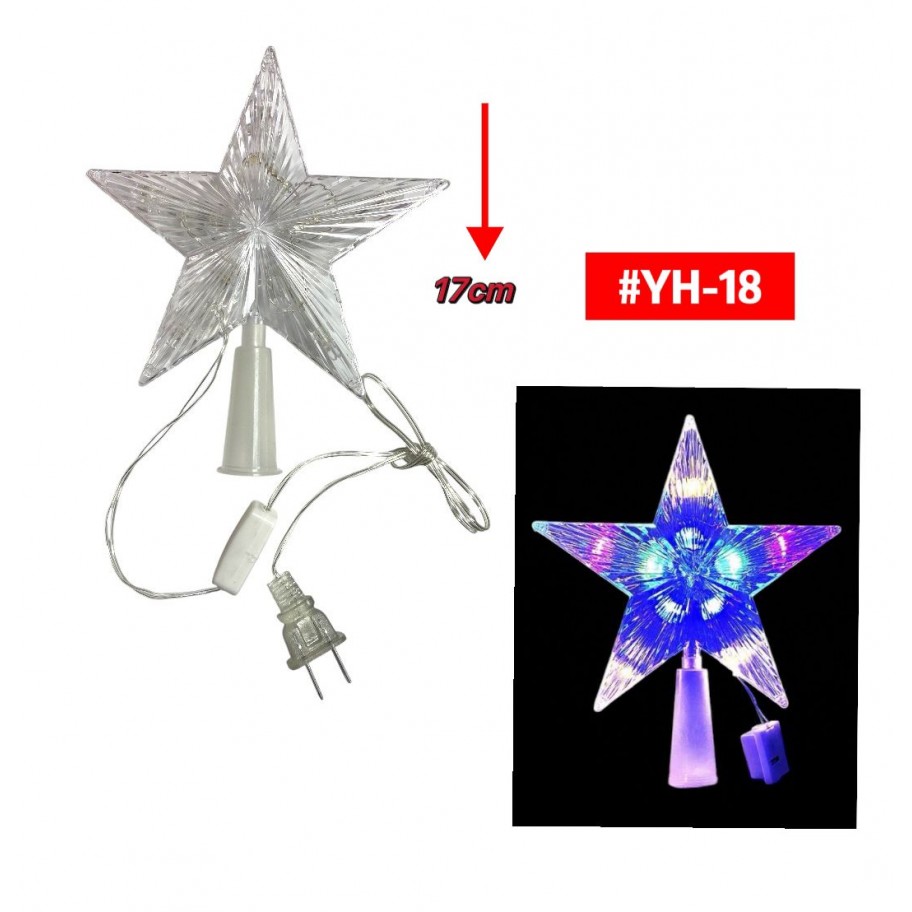 ESTRELLA CON LUCES DE NAVIDAD "P" #YH-18 P.U