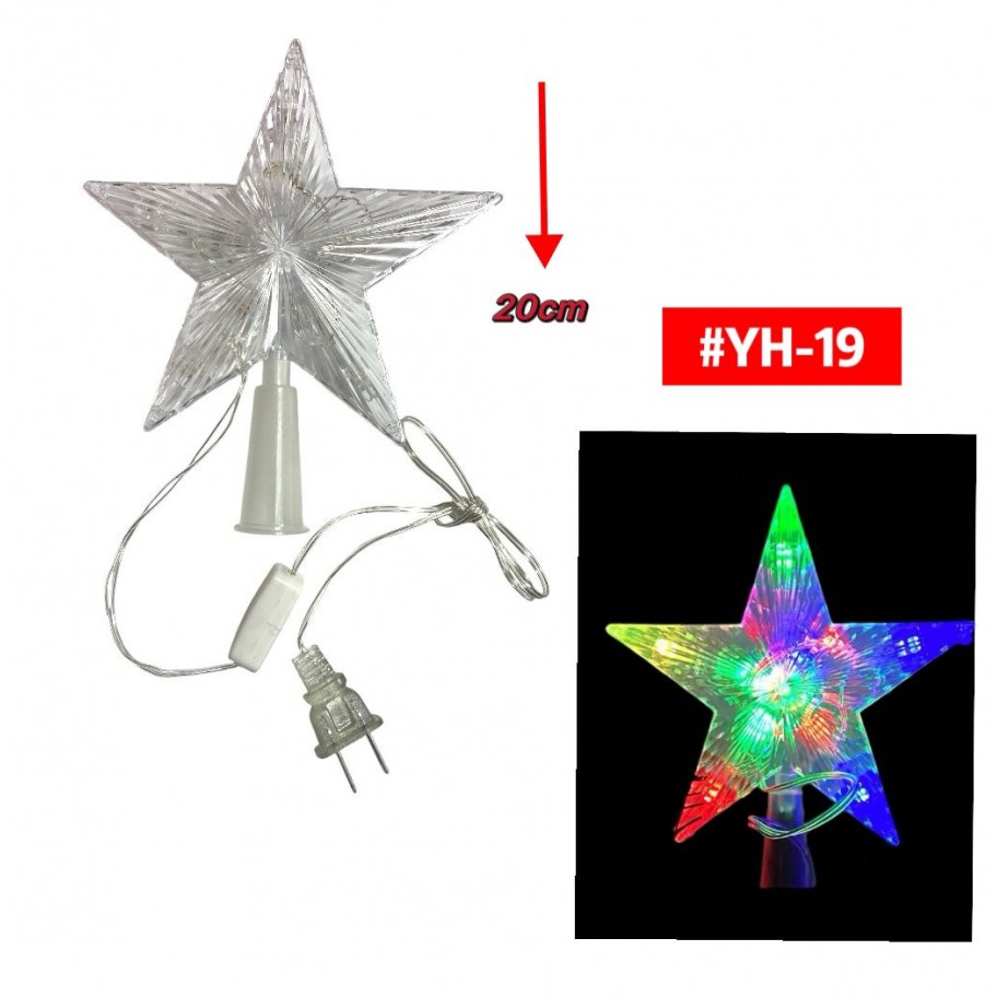 ESTRELLA CON LUCES DE NAVIDAD "G" #YH-19 P.U