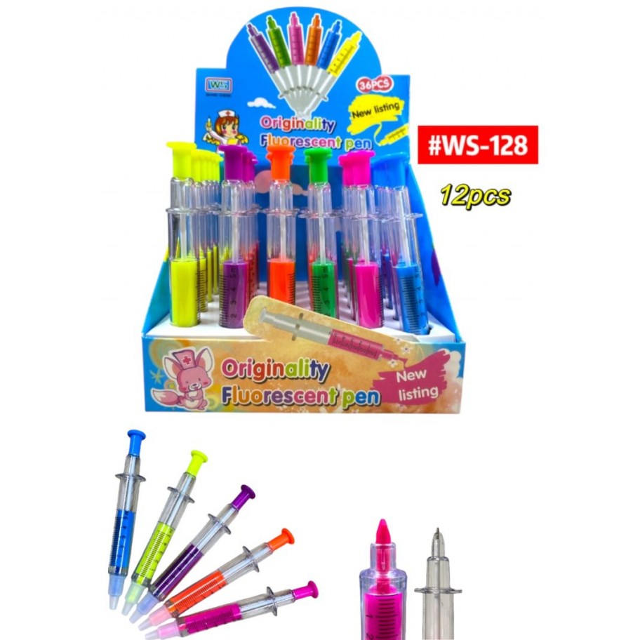RESALTADOR CON LAPICERO INYECTADORA 12uds #WS-128