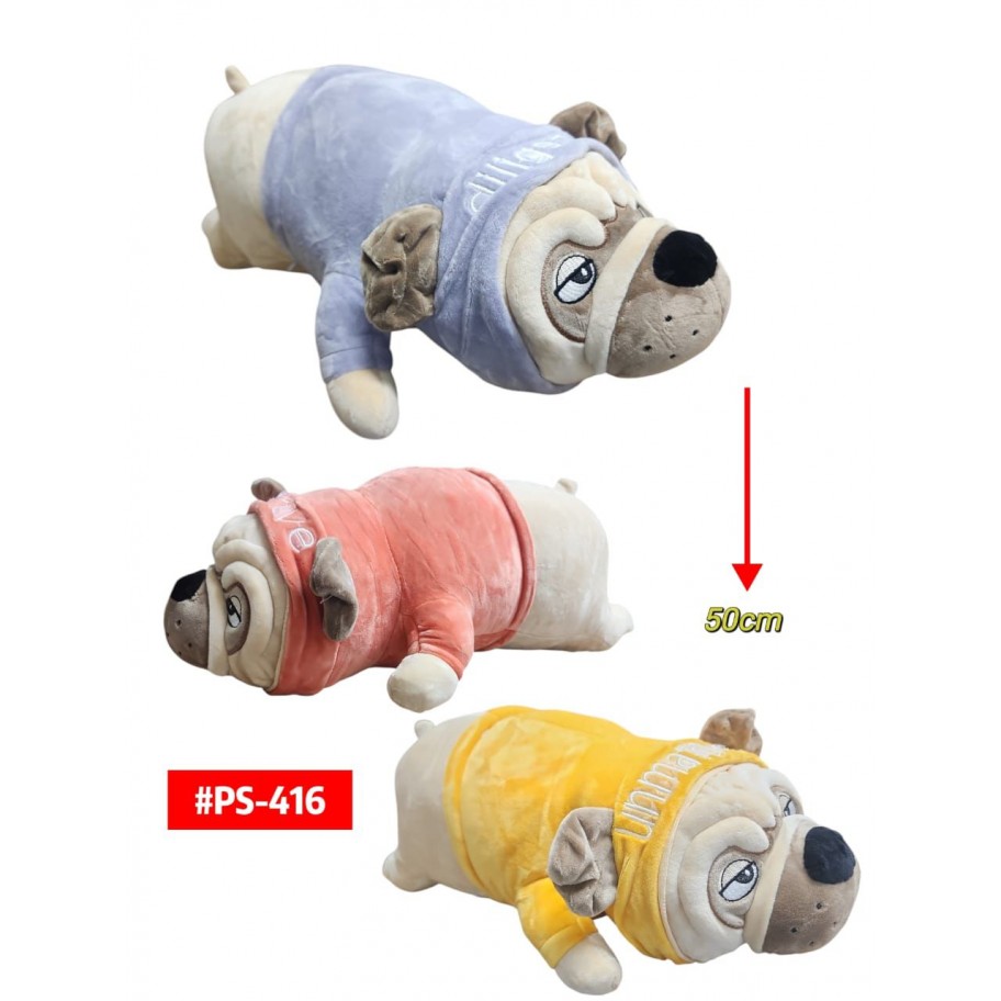PELUCHE PERRO BULLDOG 50cm #PS-416 P.U