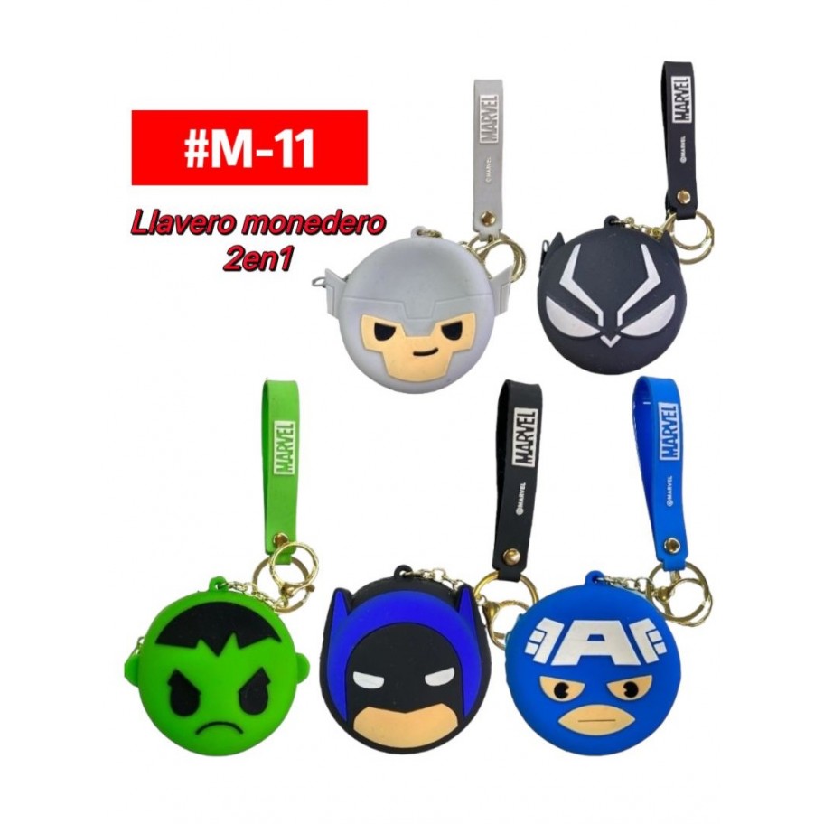 LLAVERO MONEDERO AVENGERS 2in1 #M-11 PROMO