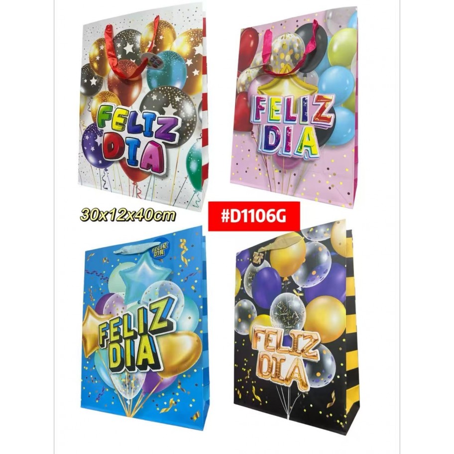 BOLSAS GRANDES DE REGALO  12uds #D1106G