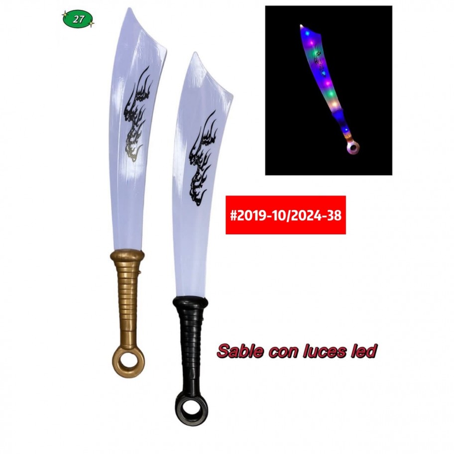 SABLE CON LUCES LED #2019-10/2024-38  PROMO