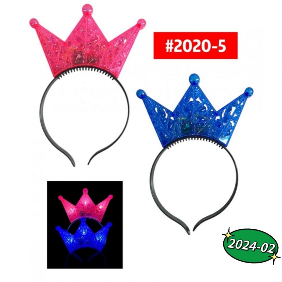 CINTILLO CORONA CON LUCES LED #2020-5
