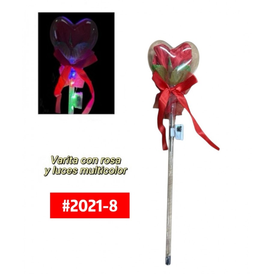 ROSA CON LUCES LED  #2021-8  PROMO  