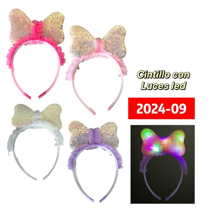 CINTILLO LAZO CON LUCES LED #2024-09 PROMO