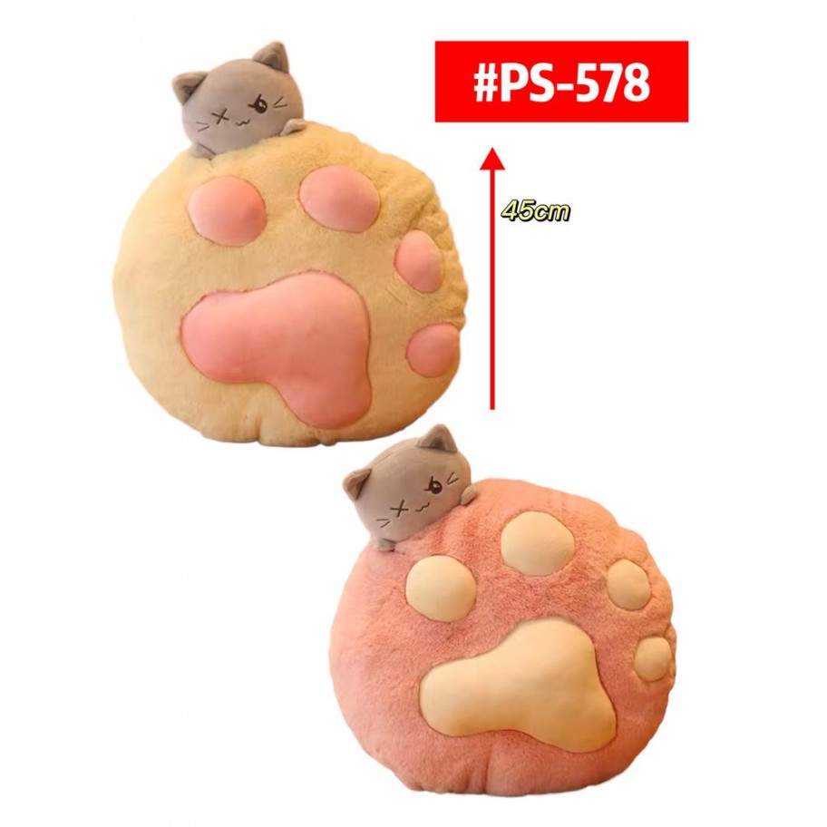PELUCHE PATICA CON GATO 45cm #PS-578 P.U