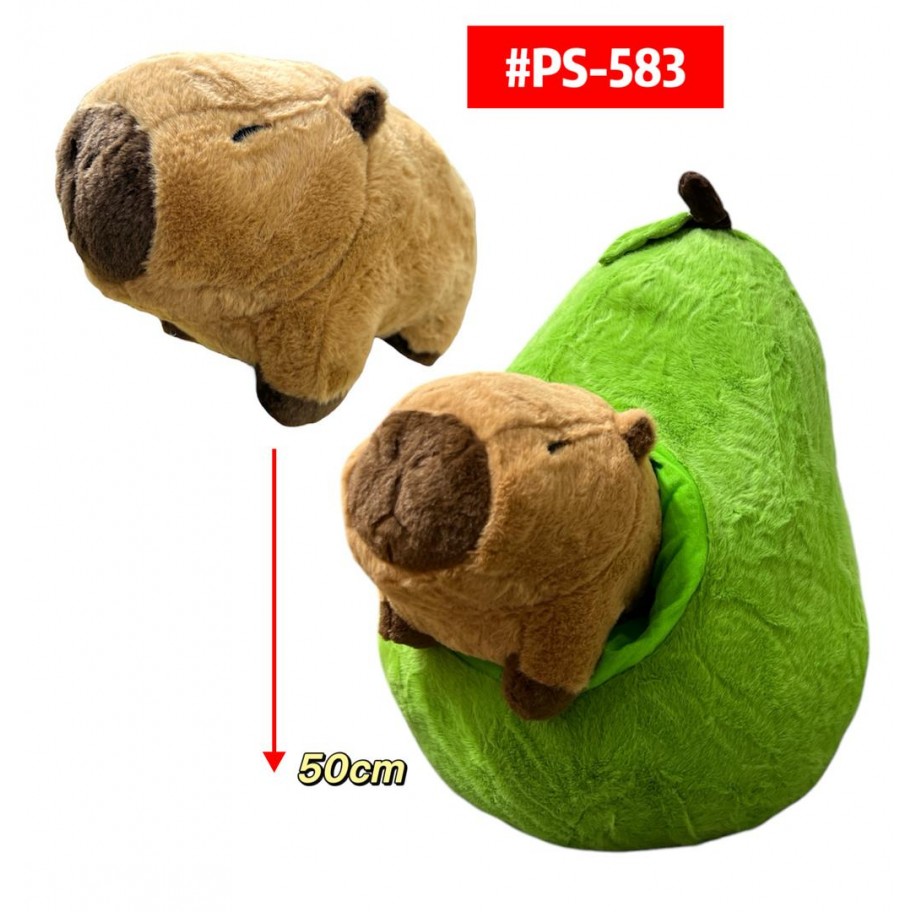 PELUCHE CAPYBARA AGUACATE 50cm #PS-583