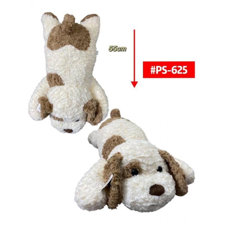 PELUCHE PERRO ACOSTADO 55cm #PS-625