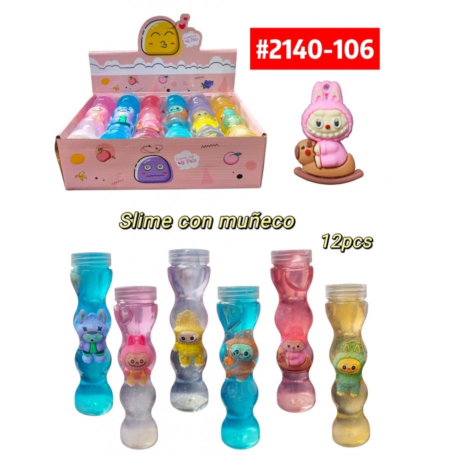 SLIME ESPIRAL MUÑECO LABUBU *12 #2140-106 PROMO