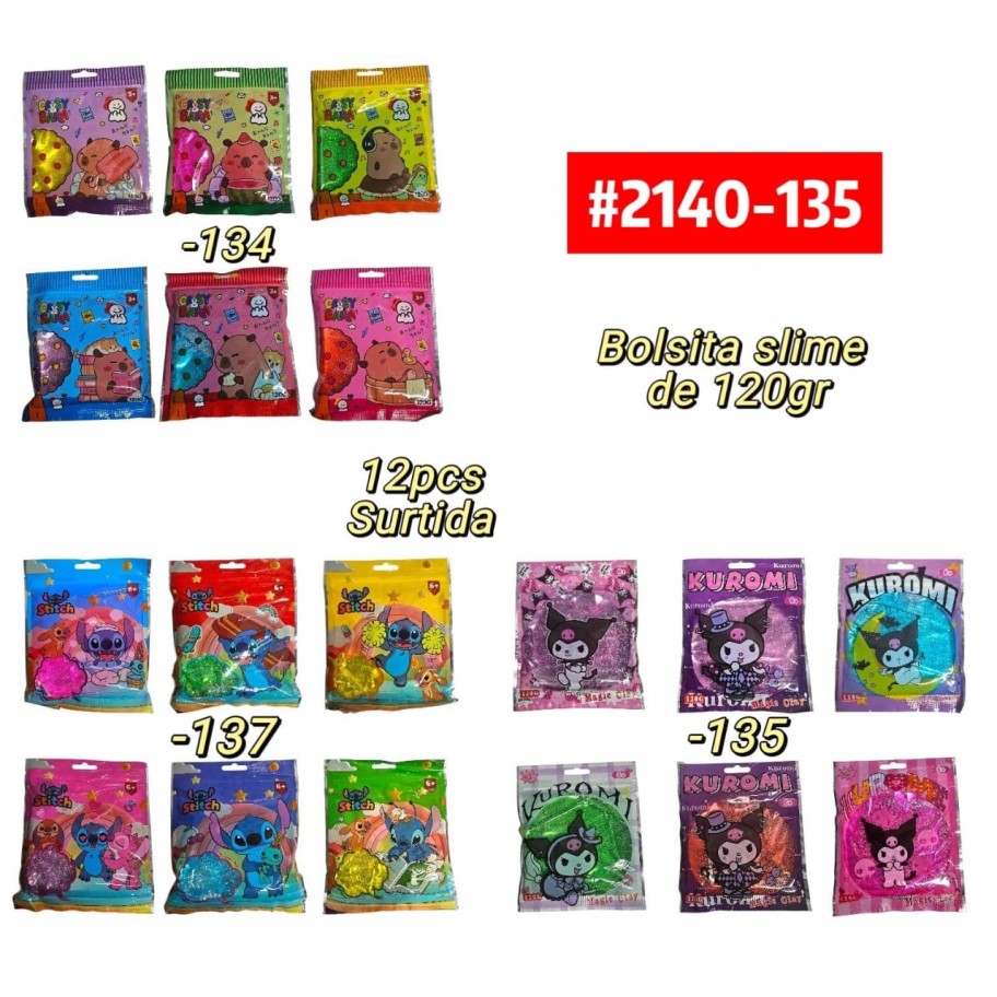 SLIME EN BOLSITA *12 #2140-135
