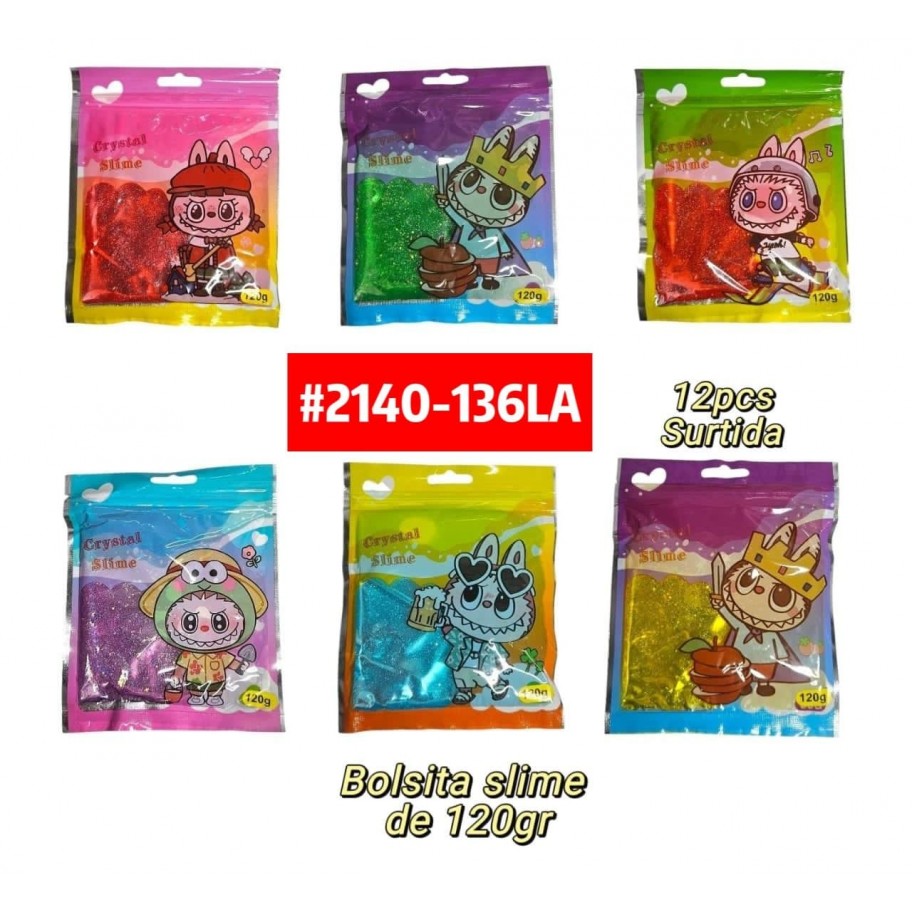 SLIME EN BOLSITA LABUBU *12 #2140-136LA PROMO