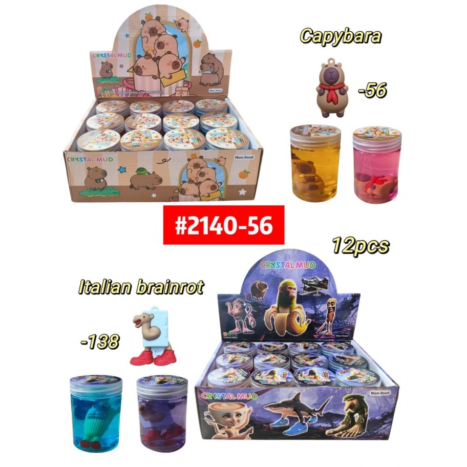 SLIME MUÑECO CAPYBARA ITALIAN BRAINROT *12 #2140-56