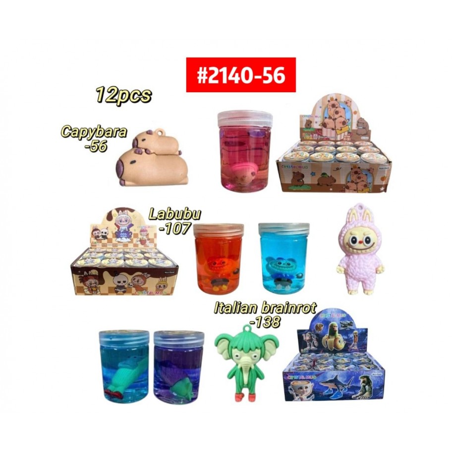 SLIME MUÑECO CAPYBARA/ITALIA BRAINROT *12 #2140-56