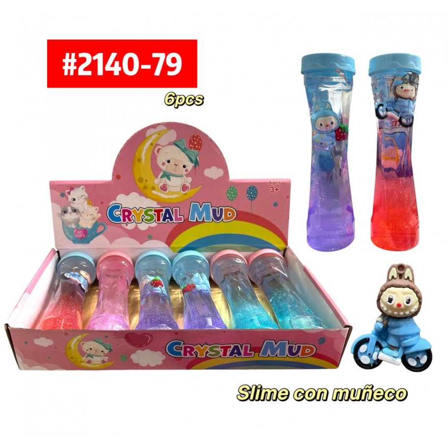 SLIME LARGO LABUBU MUÑECO *6 #2140-79
