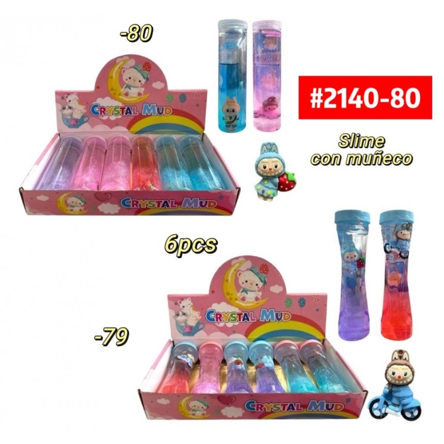 SLIME LARGO LABUBU MUÑECO *6 #2140-80 PROMO