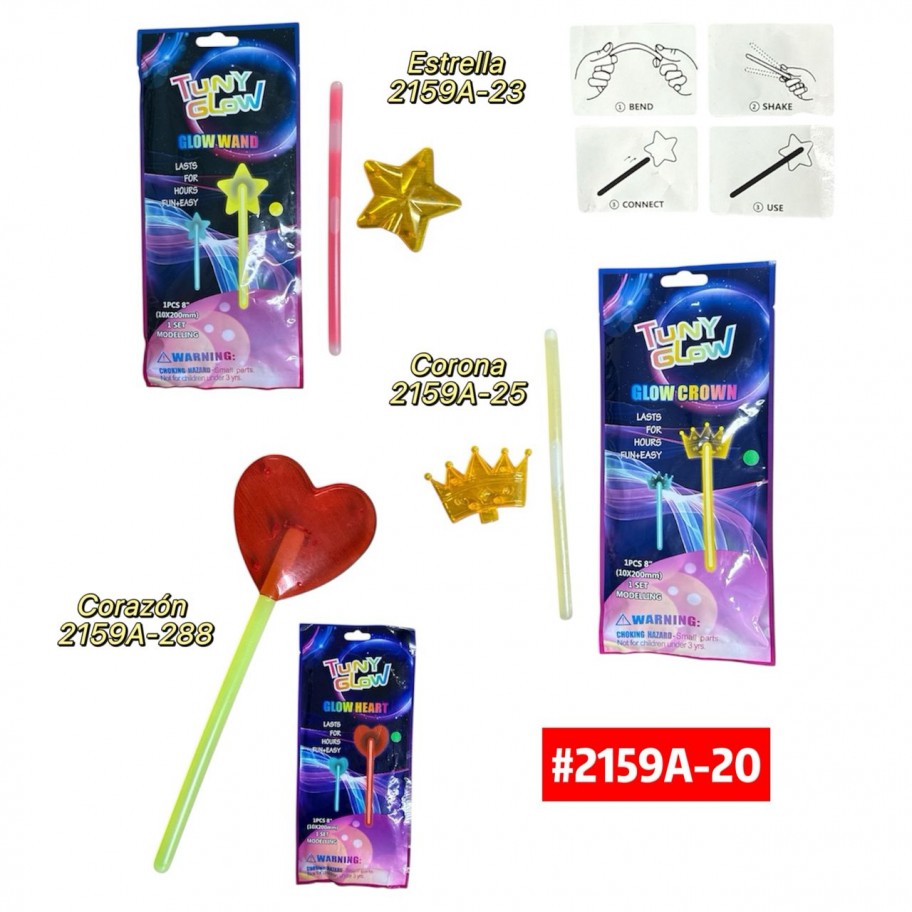 ACCESORIOS PARA FIESTA NEON #2159A-20