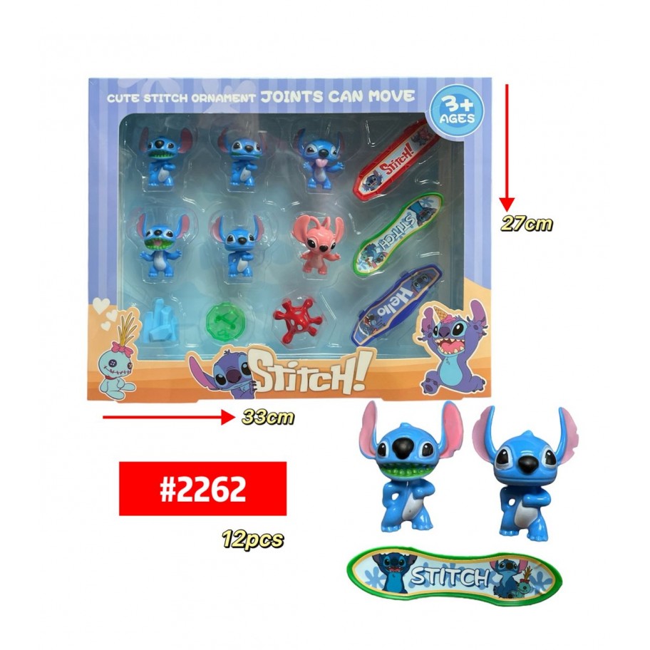 MUÑECOS STITCH 12pcs #2262 P.U