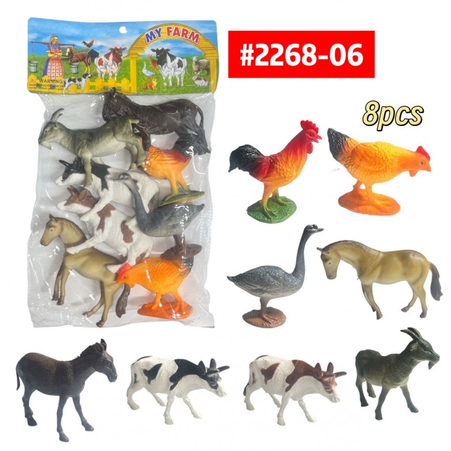 ANIMALES DE GRANJA 8pcs #2268-06