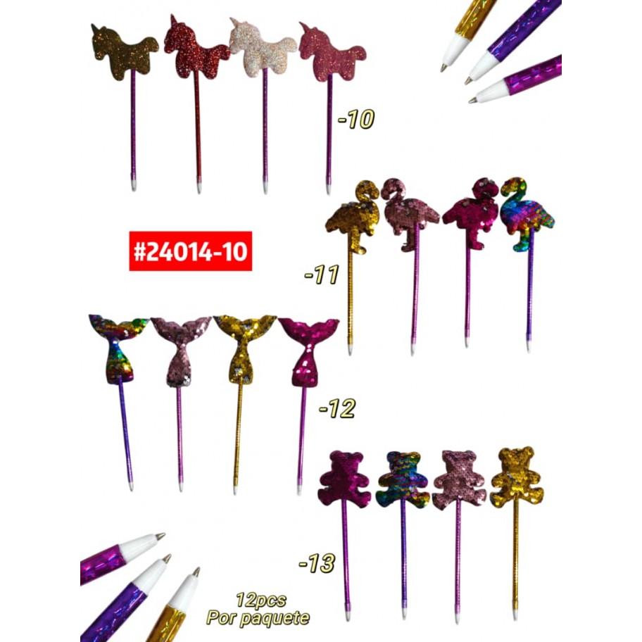 LAPICERO LENTEJUELAS 12uds #24014-10 PROMO