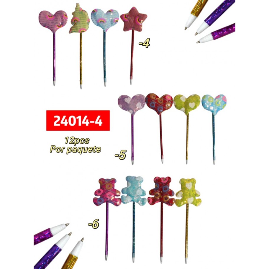 LAPICERO LENTEJUELAS 12uds #24014-4 PROMO