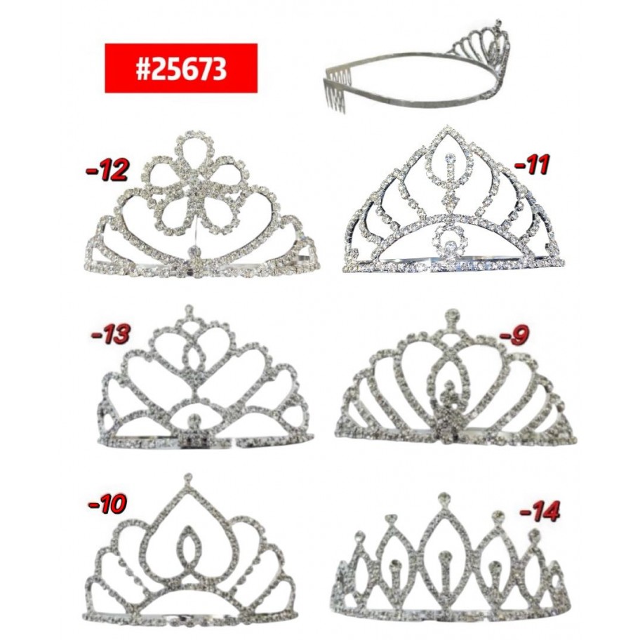 TIARA BRILLANTES PLATEADO #25673