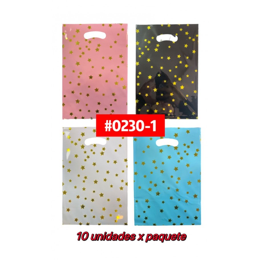 BOLSA ESTRELLAS 10uds #0230-1