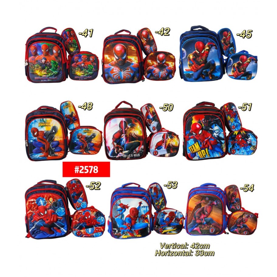 MORRAL INFANTIL 3in1 SPIDERMAN #2578 P.U
