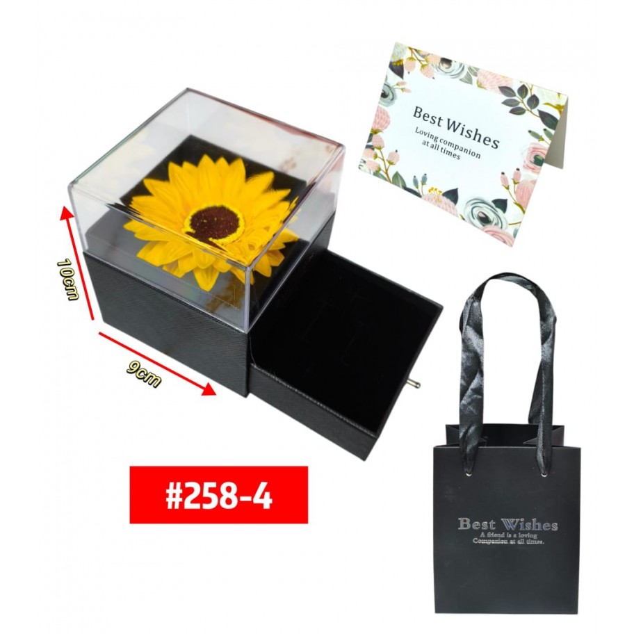 GIRASOL CON CAJITA #258-4