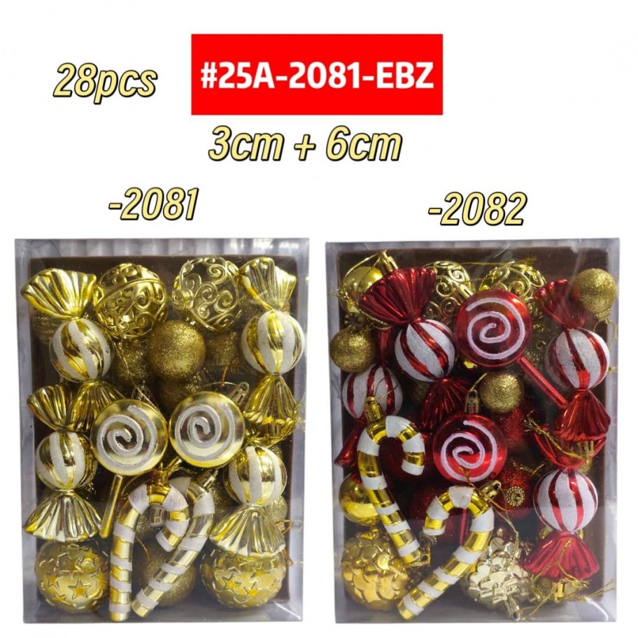 SET DE BAMBALINAS SURTIDAS 28pcs #25A-2081-EBZ