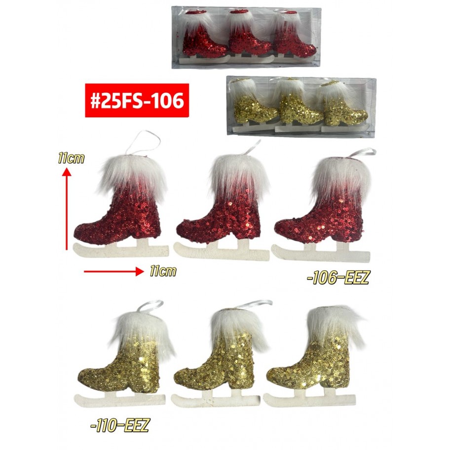 TRIO DE BOTAS NAVIDEÑAS #25FS-106