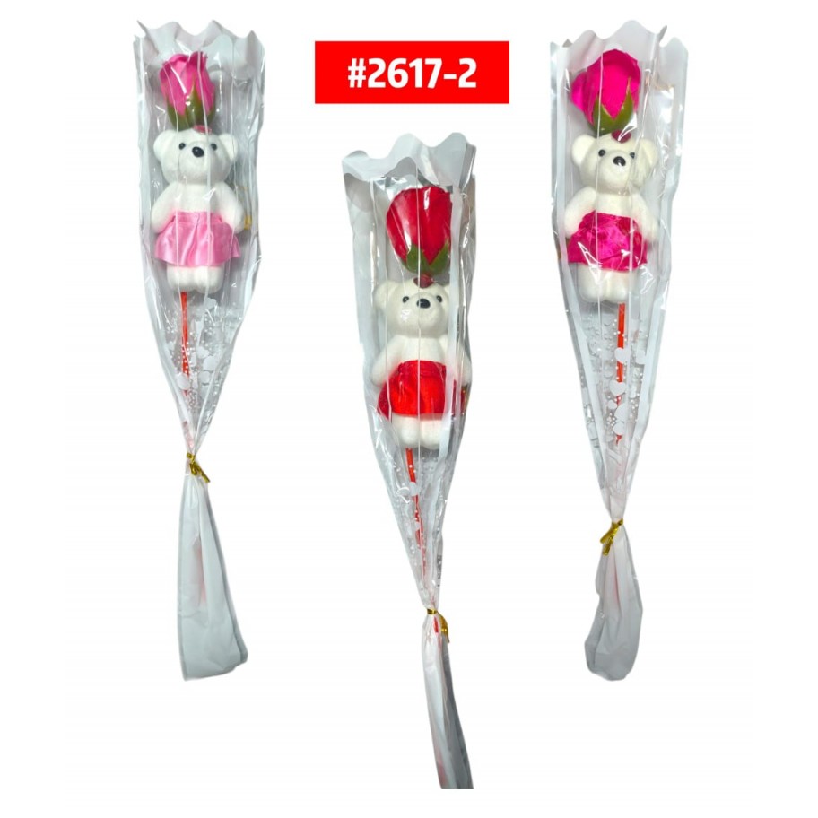 ROSA CON OSITO #2617-2