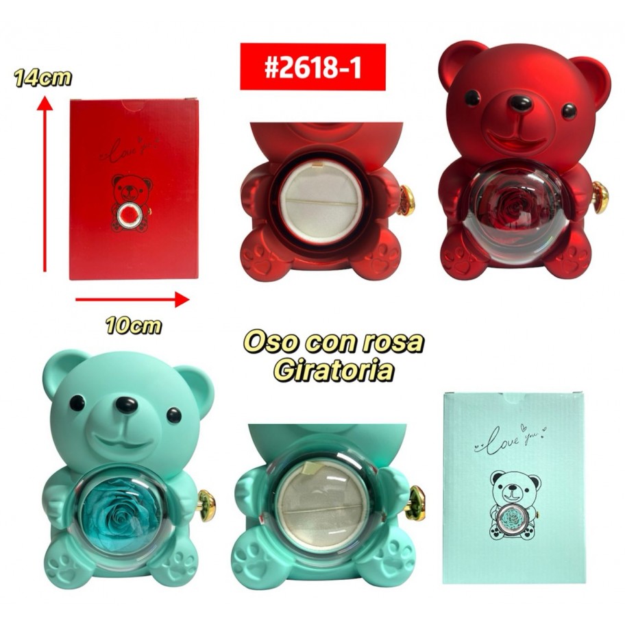 ROSA CON OSO P #2618-1