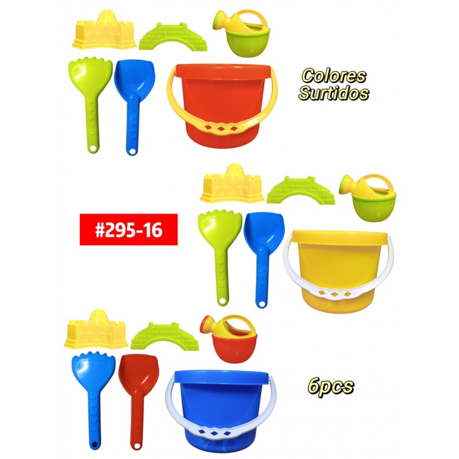 TOBO PLAYERO DE 6pcs #295-16 P.U