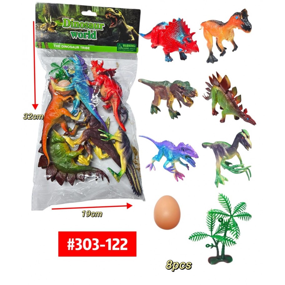 DINOSAURIO 8pcs #303-122