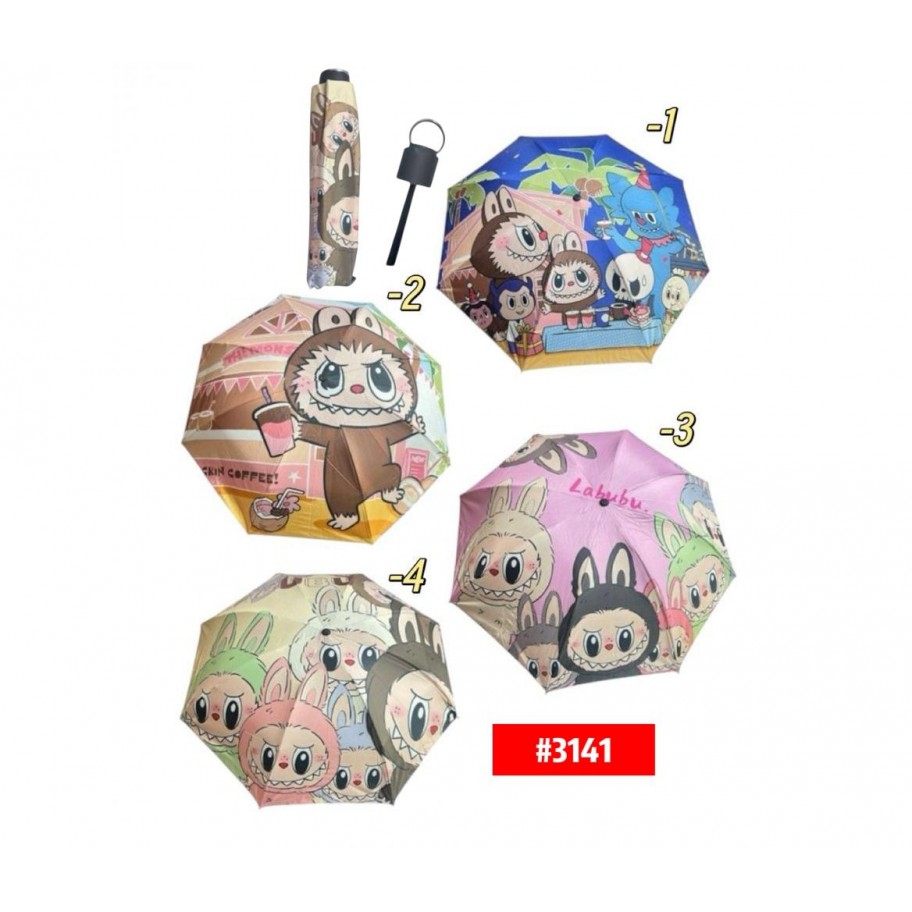 PARAGUAS INFANTIL LABUBU/STITCH #3141 P.U
