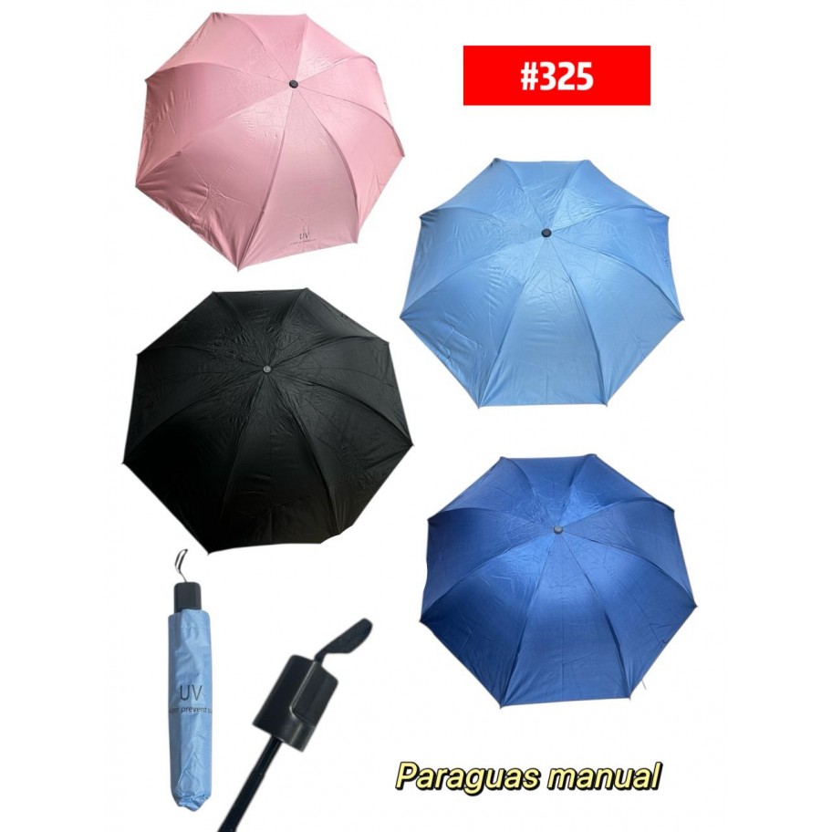 PARAGUAS MANUAL UV UNICOLOR #325