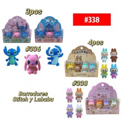 BORRADORES STITCH LABUBU *4pcs #338
