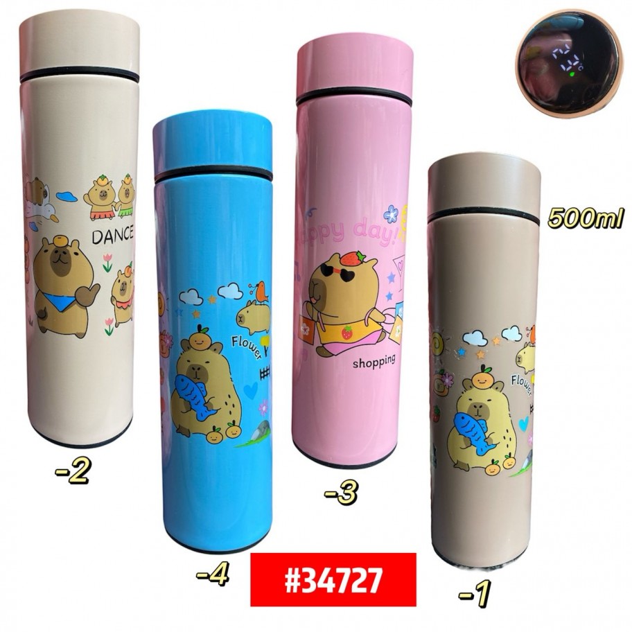 TERMO TERMICO LED CAPYBARA 500ml #34727