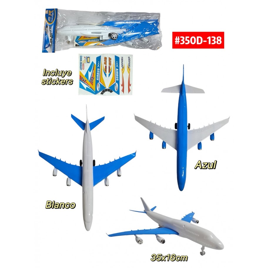AVION "G" BLANCO AZUL #350D-138